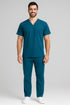 Men's V-Neck Utility Scrub – Multi-Pocket